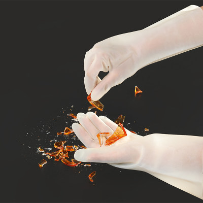 丁腈洗碗手套女家用防水家务橡胶胶皮洗衣衣服厨房清洁耐用型加绒