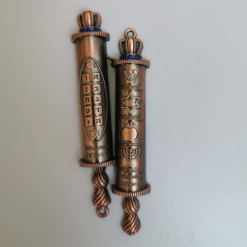 以色列工艺品门贴复古装饰品耶路撒冷旅游纪念品门柱圣卷mezuzah