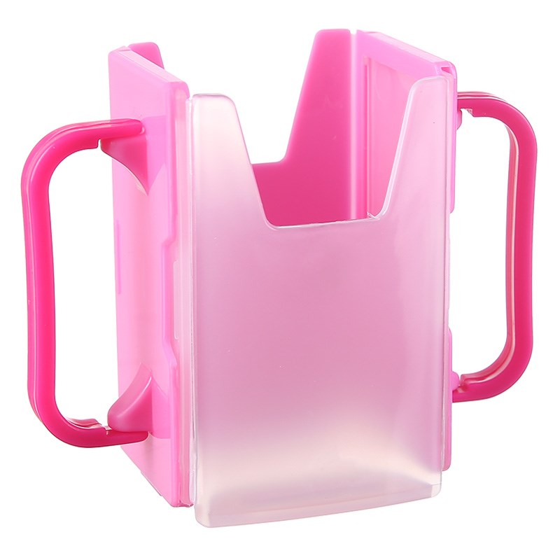防挤压牛奶盒可调节大小通用儿童喝奶防捏杯套儿童饮料防溢洒支架