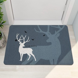 灰色地毯门垫进门门厅地垫北欧风格入户门口家用门外丝圈玄关脚垫