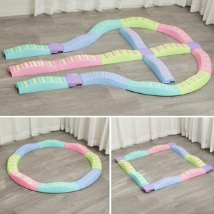 感统训练器材幼儿园触觉平衡板儿童家用平衡木脚踩独木桥室内