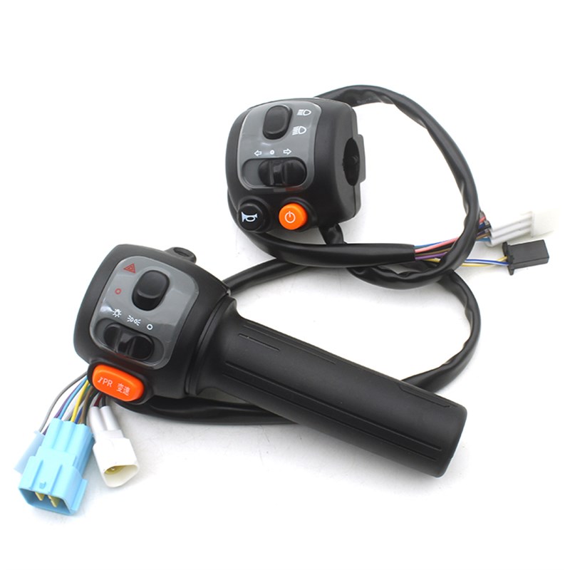适用于赛鸽电动车黑骑士开关总成10转把大灯/喇叭转向/启动