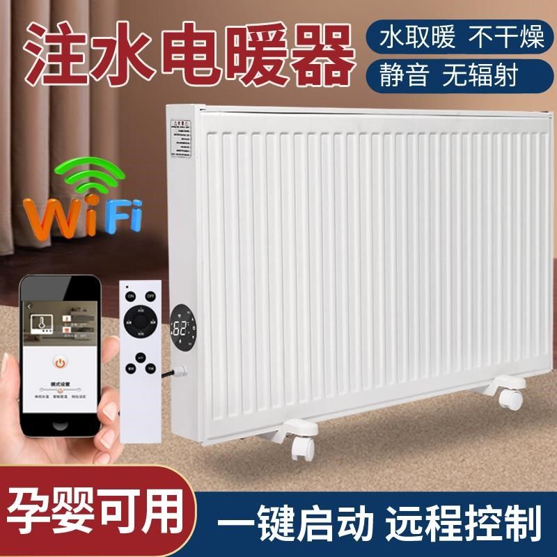 板式注水电暖器免加水电暖气片水电一体免安装即热水循环暖气片