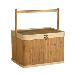 中秋节大闸蟹包装盒竹编篮子海鲜泡沫箱装螃蟹的盒子礼盒空盒高档