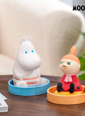 姆明桌面加湿器 家用办公静音冷蒸发 可爱扩香素陶摆件创意礼品