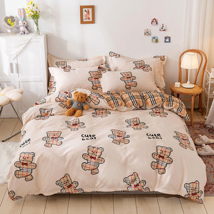 定做纯棉四件套双人加大180x220x250c230 229248儿童全棉卡通被套