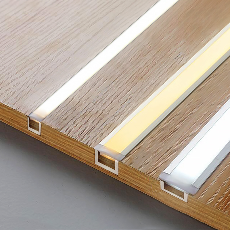 酒柜灯带嵌入式led层板灯线形条感应衣橱柜餐边柜鞋柜子暗装铝槽