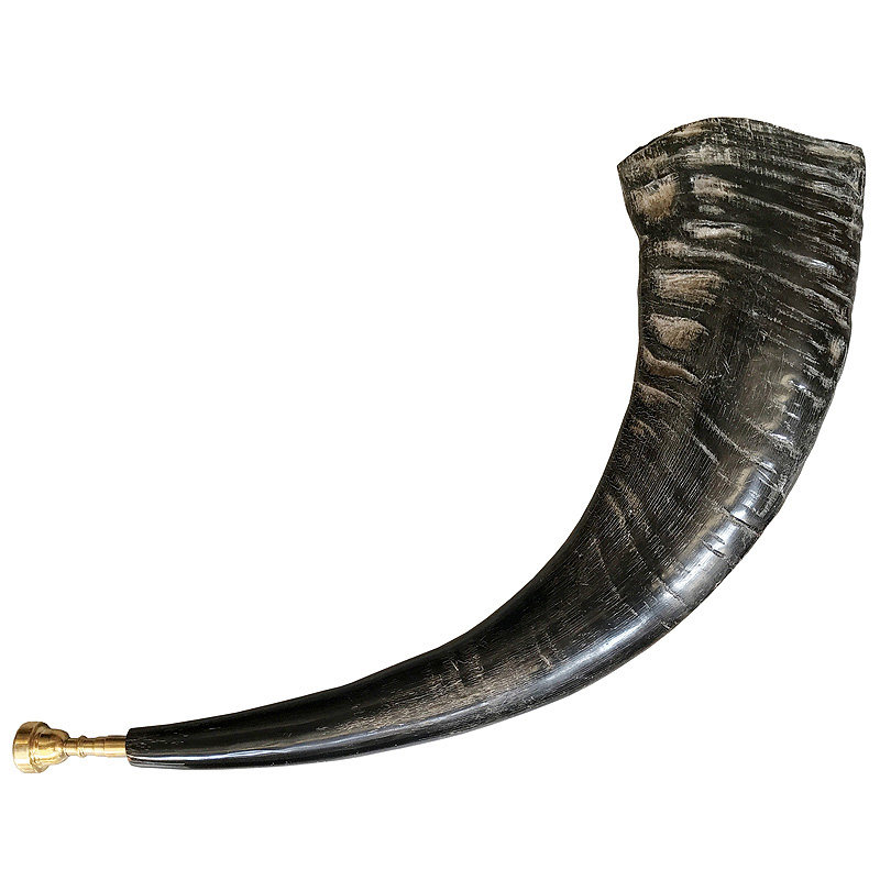 号角天然水牛角纯手工制作大号吹号表演道具民族装饰士喇叭工艺品