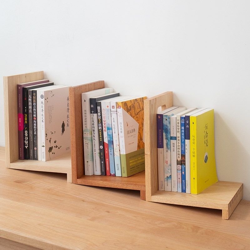 桌上实木小书架办公室简约收纳架简易桌面置物架书立书挡书靠cd架,住宅家具,书架,淘宝优惠券,粉丝福利购,淘宝优惠卷