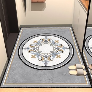 可擦免洗入户门地垫PVC进门脚垫玄关家用防滑皮革地垫可裁剪地垫