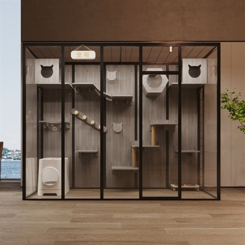 超大猫别墅家用猫笼子大型空间玻璃猫屋豪华猫房展示柜子定制猫窝,宠物/宠物食品及用品,猫笼子/猫别墅,淘宝优惠券,粉丝福利购,淘宝优惠卷