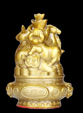 黄铜三合一十二生肖摆件铜鼠牛虎兔龙蛇马羊猴鸡狗猪12全套工艺品