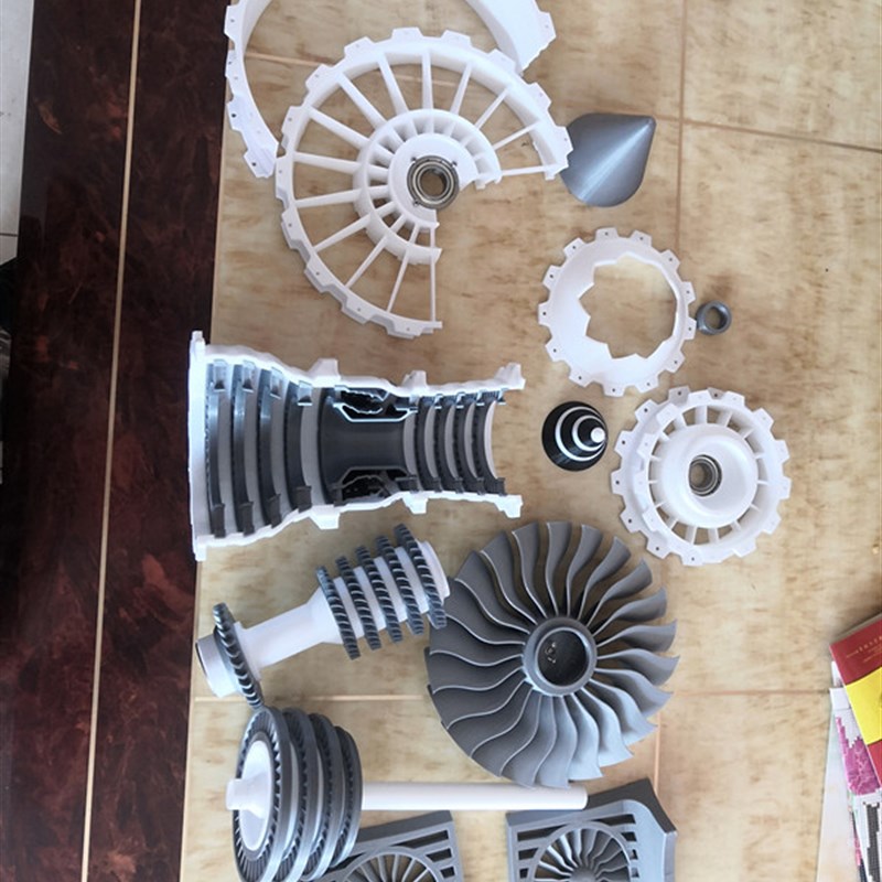 航空发动机模型飞机涡扇引擎用于教学原理演示3D打印