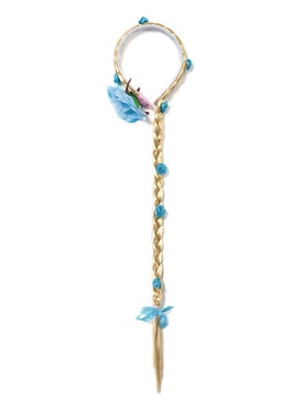 灰姑娘女童公主蓝色皇冠魔法棒假发发箍发饰包包蝴蝶别针生日礼物