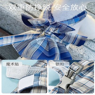 兔子衣服牵引绳夏天溜小兔子穿的防挣脱可爱侏儒兔专用宠物绑遛绳