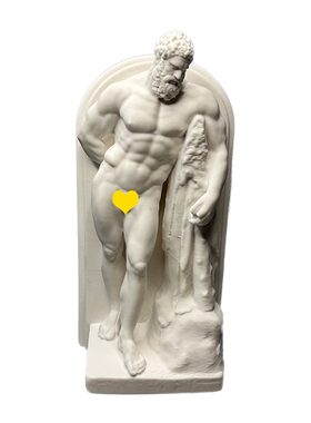 大力神肌肉大力士石膏像雕塑工艺品家居装饰摆件美术素描教具礼物