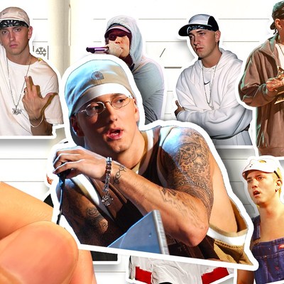 埃米纳姆贴高清防水复古Eminem说唱歌手姆爷周边装饰贴画手账素材