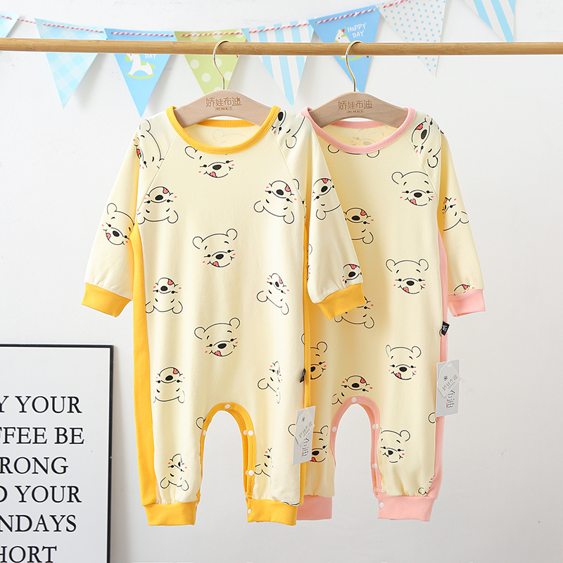 儿童连体睡衣春秋新款男女宝宝睡袋分腿防踢被婴儿纯棉小孩家居服