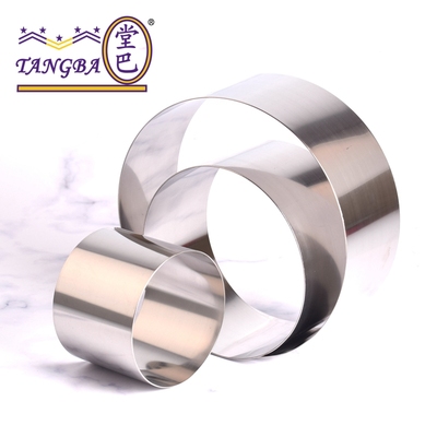 tangba堂巴 4 6 8寸加高8cm 圆形加高慕斯圈 芝士蛋糕圈 烘焙模具