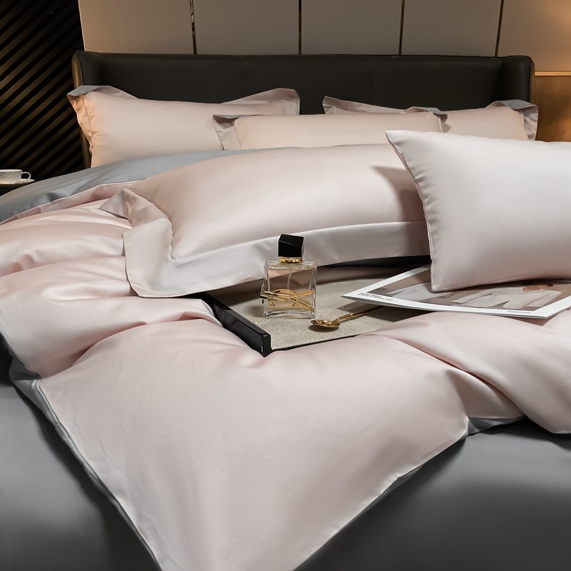 高支密全棉长绒棉四件套新疆棉床单被套床上用品裸睡床笠套件