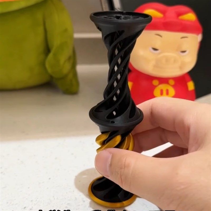 3d打印手推旋旋乐螺旋杠球立体伸缩创意解压神器儿童礼物塑料玩具,家居饰品,创意礼品,淘宝优惠券,粉丝福利购,淘宝优惠卷