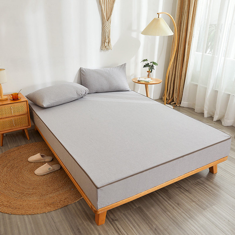 全棉棉床笠六面全包水洗席梦思床垫保护罩拉链款乳胶纯棉床罩床套