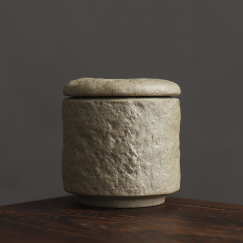 青瓷香粉罐 沉香檀香粉香盒 香材盒陶瓷储存盒 香道用品工具配件