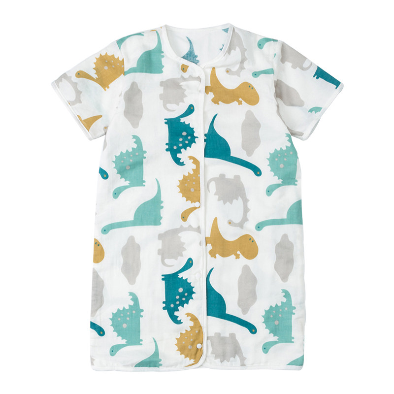 婴儿睡袋夏季薄款纱布睡袋宝宝睡衣儿童春夏天中大童小孩纯棉睡袍