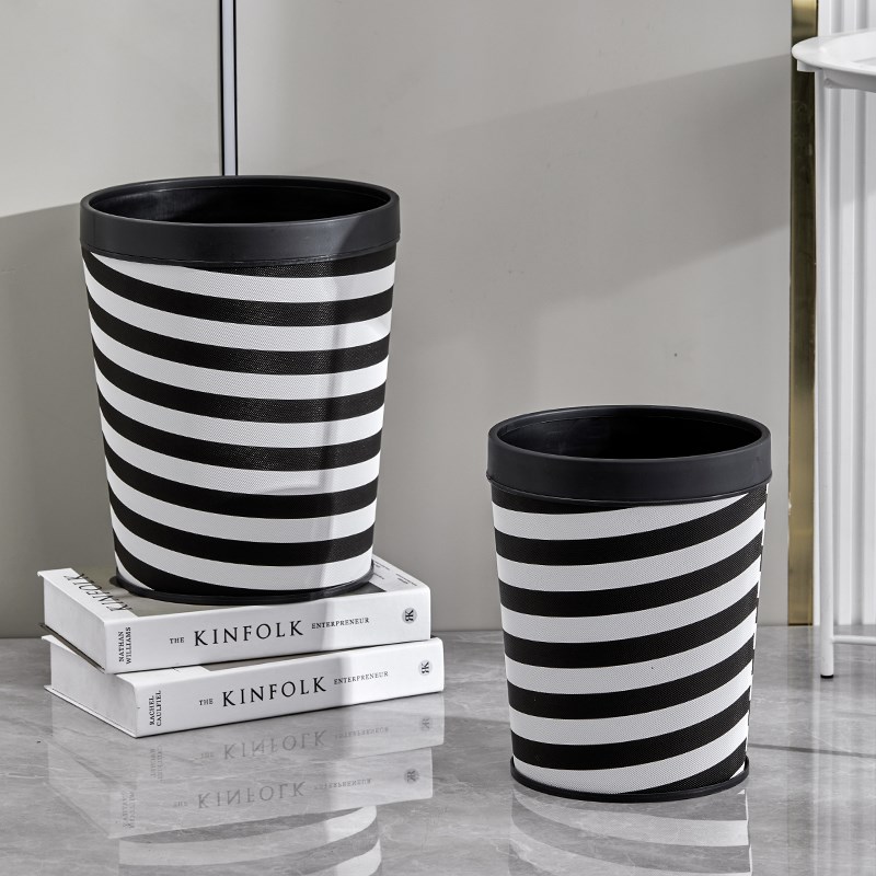 中跃欧式创意垃圾桶无盖宾馆酒店家用卫生间厨房卧客厅室小垃圾桶