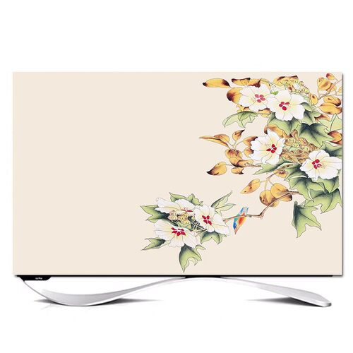 新中式简约电视罩5055英寸65英寸防尘罩套保护套电视机防尘罩曲面