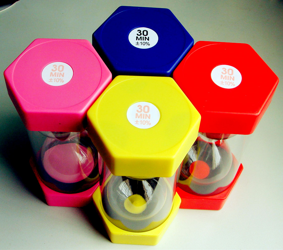 塑料沙漏1/3/5/10/15/20/30/40/45/60/90分钟沙漏计时器 学生教具
