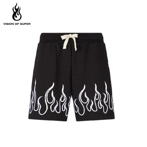 VOS刺绣宽松系带重磅短裤男女款