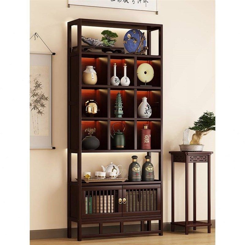 T博古架中式多层置物架茶室多宝阁茶柜茶具茶叶收纳架摆件展示架,标准件/零部件/工业耗材,气缸,淘宝优惠券,粉丝福利购,淘宝优惠卷