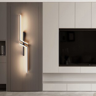 客厅电视墙背景墙壁灯极简led长条线性灯沙发墙灯创意卧室床头灯