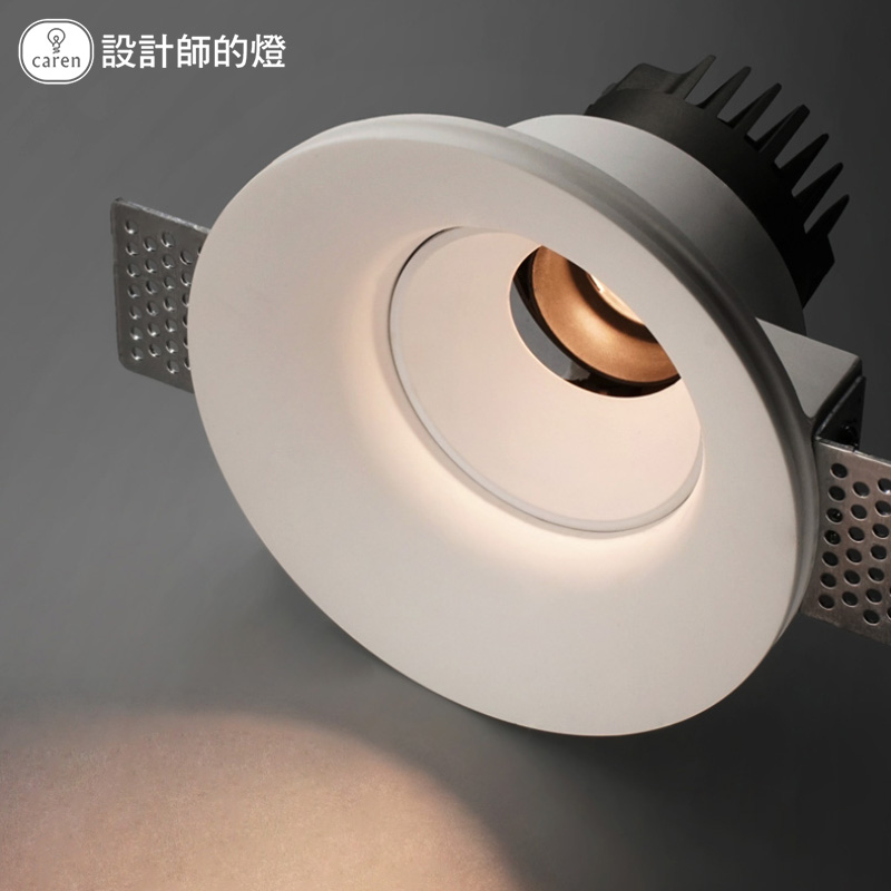 嵌入式筒灯全光谱客厅玄关灯具LED无边框过道灯走廊石膏吊顶灯饰