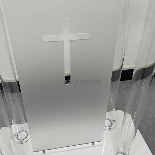 新款定制双人发光亚克力讲台 诵经台 演讲台 教堂 有机玻璃主持台