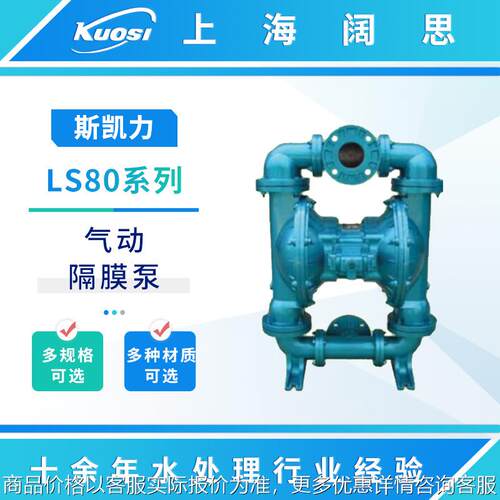 Skylink气动隔膜泵LS80系列不阻塞耐磨污水泵流体运输泵