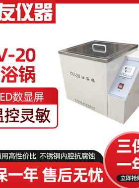 DV-20数显恒温油浴锅 恒温油槽可配试管架 数显恒温油浴锅HH-S1