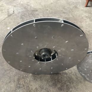 铝镁合金叶轮AYF8-100-0.75汽轮机油箱风机 排油烟风机专用叶轮