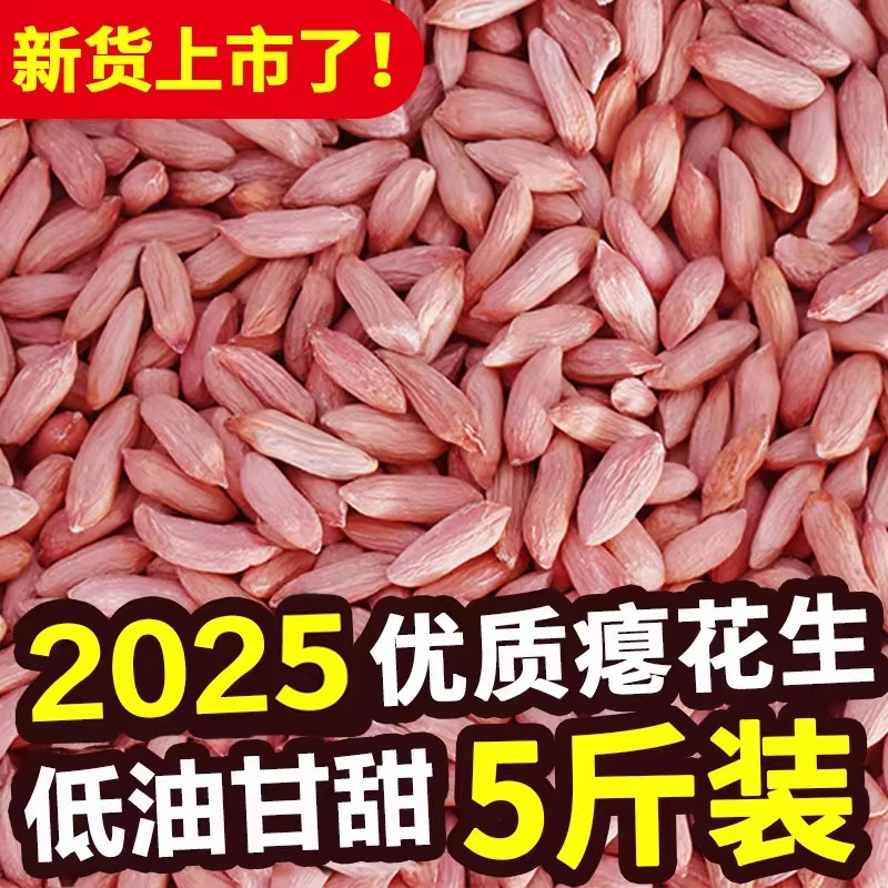 山东瘪花生新货大粒生花生仁甘甜养胃零食小枇子批发瘪子花生米仁