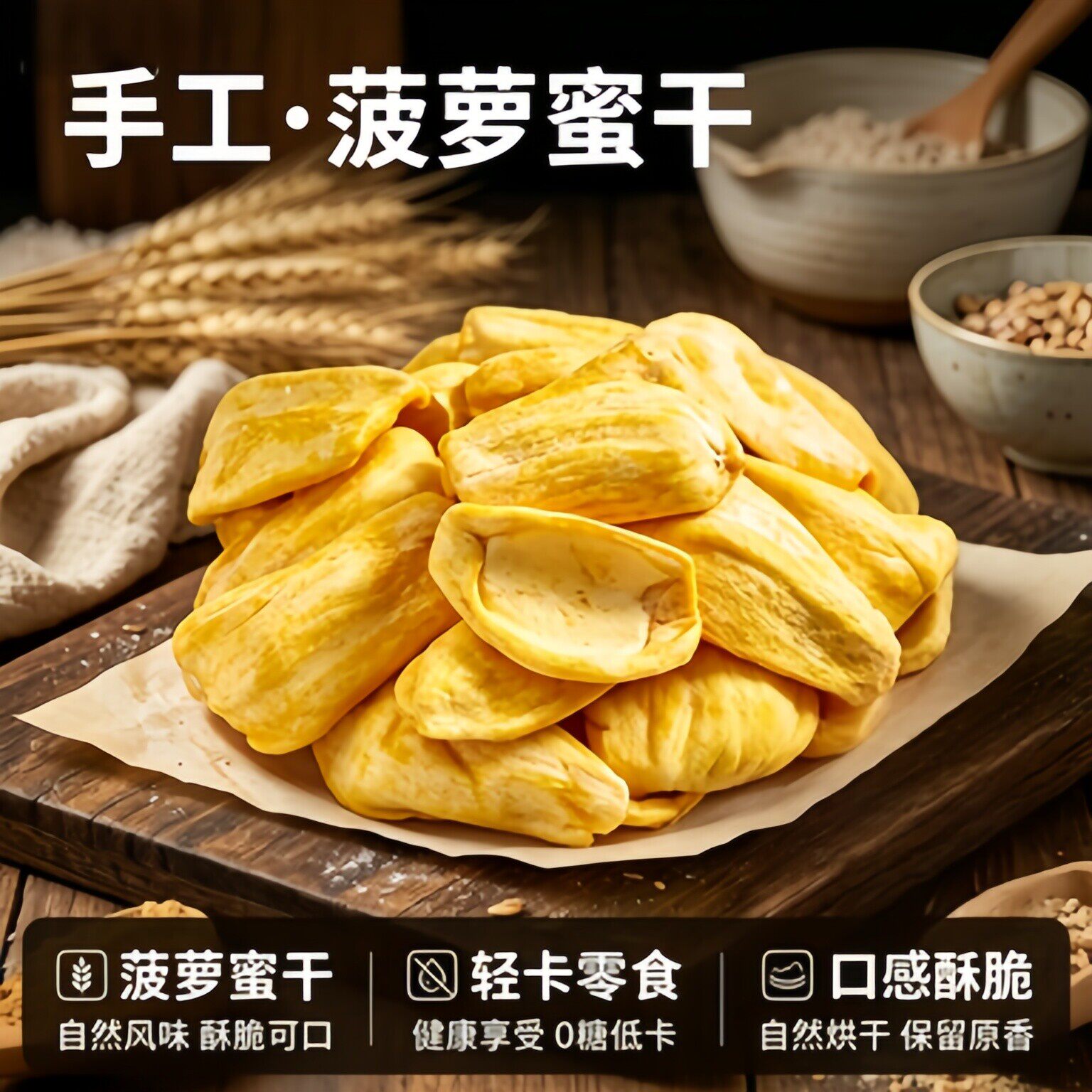 央妈推荐菠萝蜜干脆片正品官方旗舰店冻干水果蔬解馋休闲小吃零食