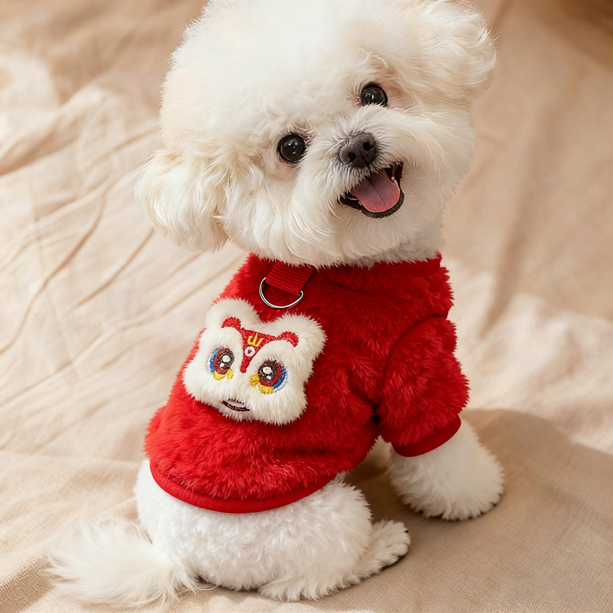 狗狗衣服2025新款可牵引冬季泰迪幼犬冬天保暖背心加绒两脚衣小狗