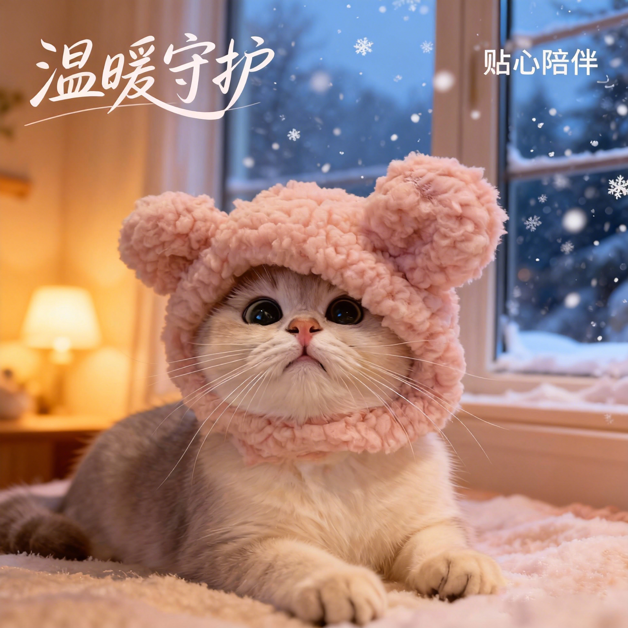 网红宠物变装头套猫咪狗狗小猪小鸡熊猫小熊可爱帽子头饰