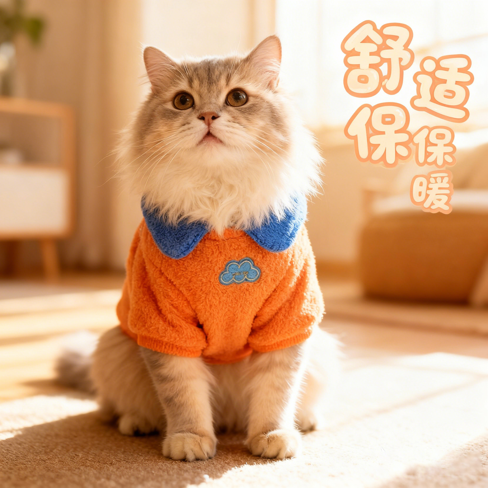 猫咪衣服小猫衣服冬装德文猫衣服布桃子的梦想猫衣服防掉毛