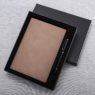 商务笔记本子定制加厚复古皮面大学生课堂A5记事本订制学习工作会