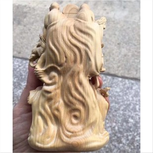 小叶黄杨雕刻十八罗汉佛像摆件实木雕刻降龙伏虎家居乔迁工艺礼品