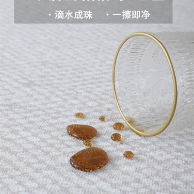 简约素色客厅地毯法式茶几毯轻奢高级免洗可擦防水地毯家用卧室