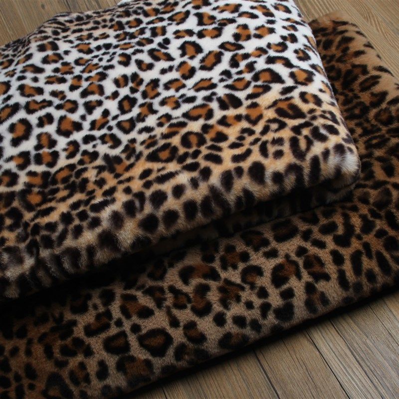 仿獭兔毛豹纹皮草毛绒布料面料装饰diy背景布服装抱枕桌布沙发垫,居家布艺,海绵垫/布料/面料/手工diy,淘宝优惠券,粉丝福利购,淘宝优惠卷