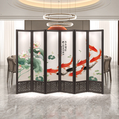 实木屏风隔断仿古中式 屏风折叠可移动客厅玄关隔断双面