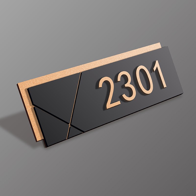 亚克力家用门牌定制订制高档住宅房号门牌号码牌酒店房间号宾馆包